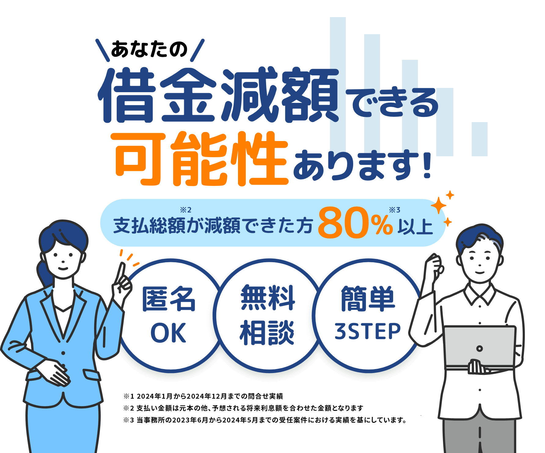 あなたの借金減額できる可能性あります！